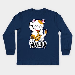 Feeling Lucky? Kids Long Sleeve T-Shirt